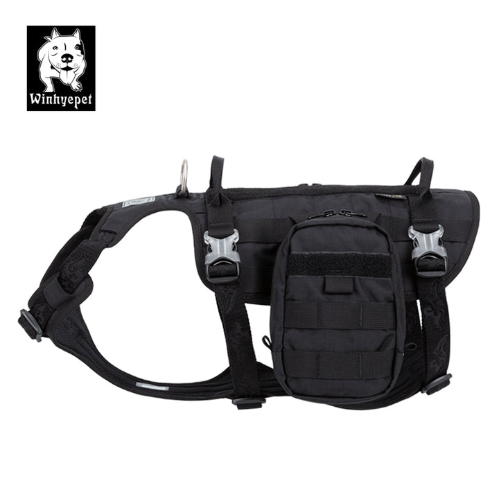 Whinhyepet Military Harness Black M