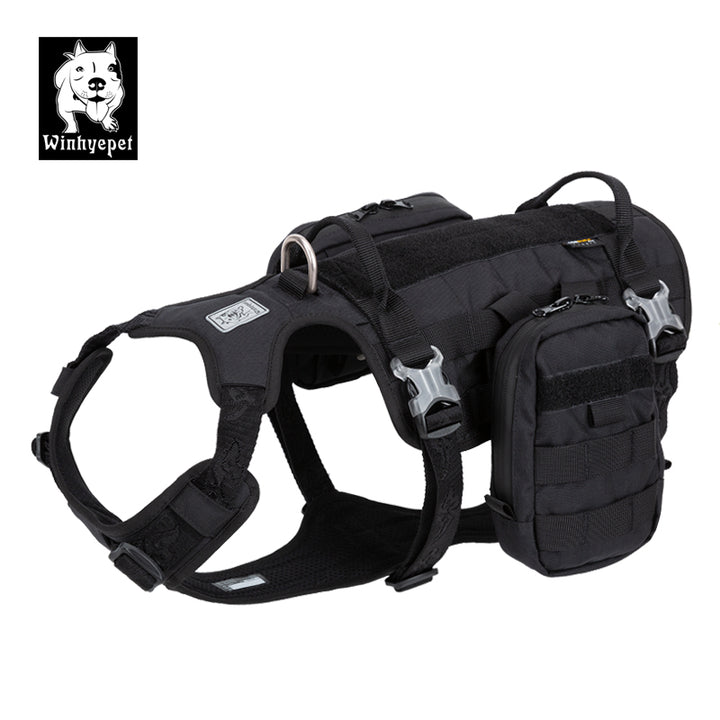 Whinhyepet Military Harness Black XL