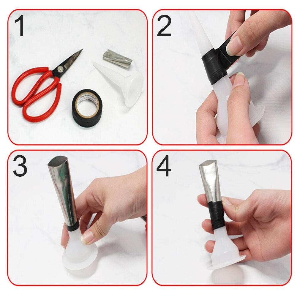 17 Caulking Finisher Caulk Nozzle Applicator Sealant Finishing Scraper Tools