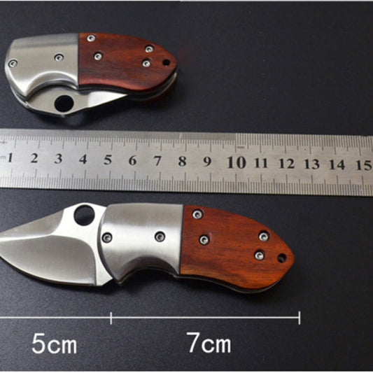 Small Mini Stainless Steel Folding Pocket Knife Keychain Blade Outdoor Survival Tactical Camping