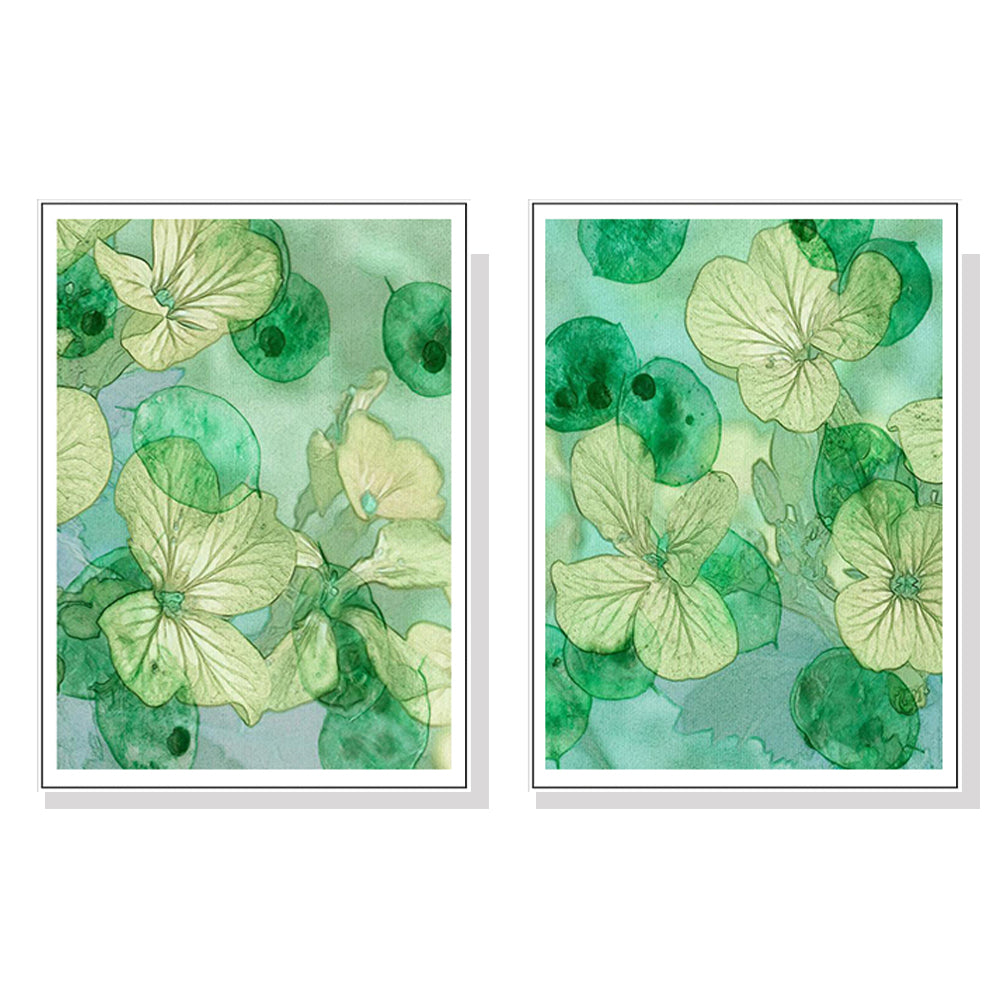 50cmx70cm Zanzibar Gem 2 Sets White Frame Canvas Wall Art