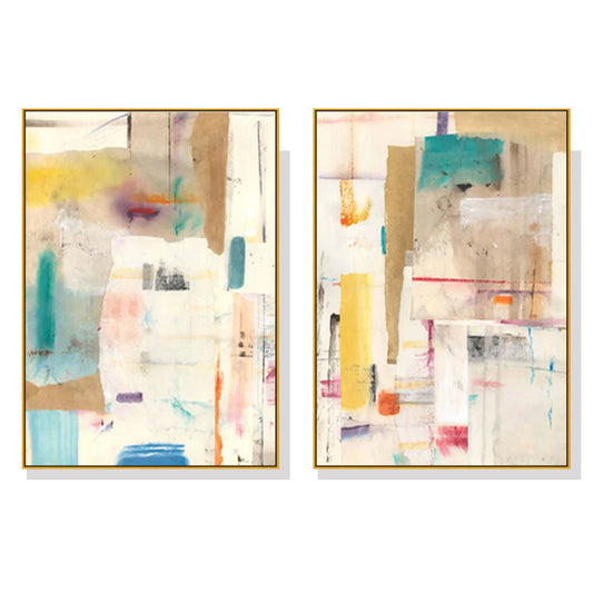 70cmx100cm Sonder By Jean Kenna 2 Sets Gold Frame Canvas Wall Art