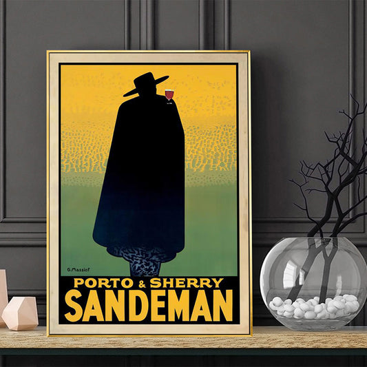 50cmx70cm Sandeman Gold Frame Canvas Wall Art