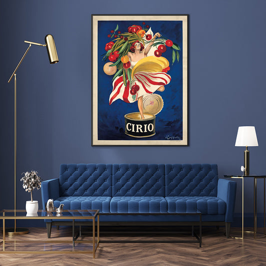 70cmx100cm Cirio By Leonetto Cappiello Black Frame Canvas Wall Art