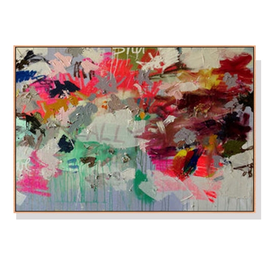 90cmx135cm Abstract Free Flow Wood Frame Canvas Wall Art