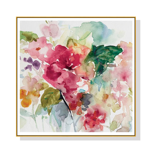 40cmx40cm Floral Brunch Gold Frame Canvas Wall Art