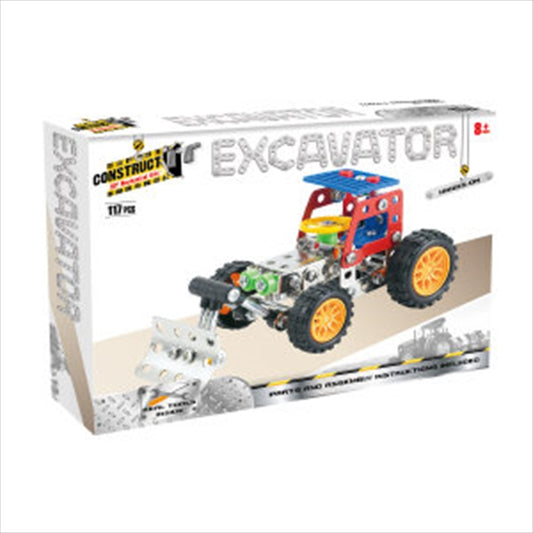 Construct-It! - Excavator 117-Piece Metal Building Set
