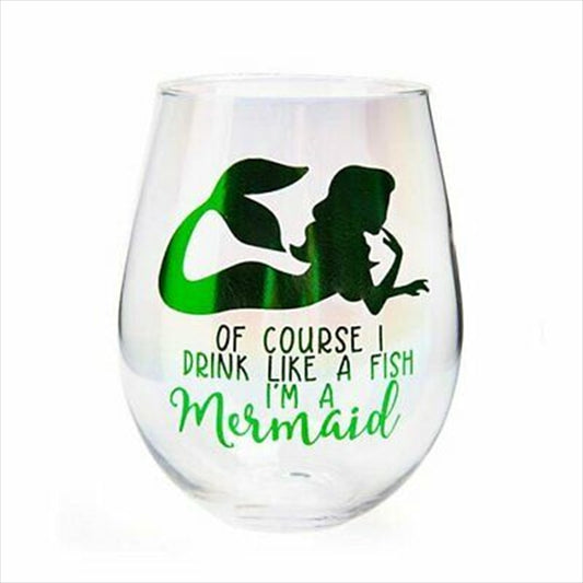 Drink Like A Mermaid Stemless Glass