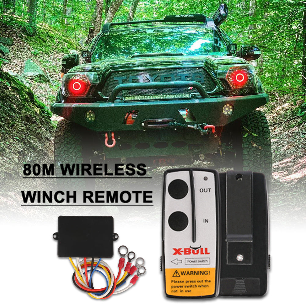 X-BULL Winch Solenoid Relay 12V 500A Winch Controller Twin Wireless Remote4WD4x4