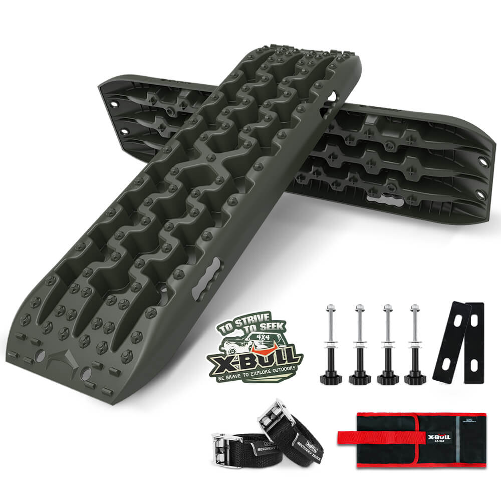 X-BULL Recovery tracks Sand tracks KIT Carry bag mounting pin Sand/Snow/Mud 10T 4WD-OLIVE Gen3.0