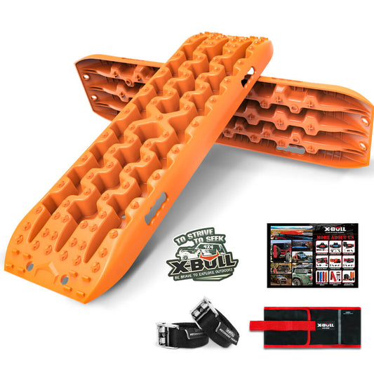 X-BULL Recovery tracks Sand 4x4 4WD Snow Mud Car Vehicles ATV 2pcs Gen 3.0 - Orange