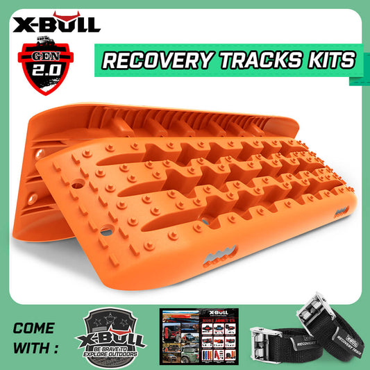 X-BULL Recovery tracks Sand tracks 2pcs Sand / Snow / Mud 10T 4WD Gen 2.0 - Orange