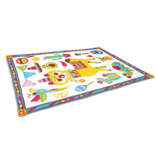 Yookidoo Fiesta Kids Baby Activity Playmat To Bag With Musical Rattle Padded