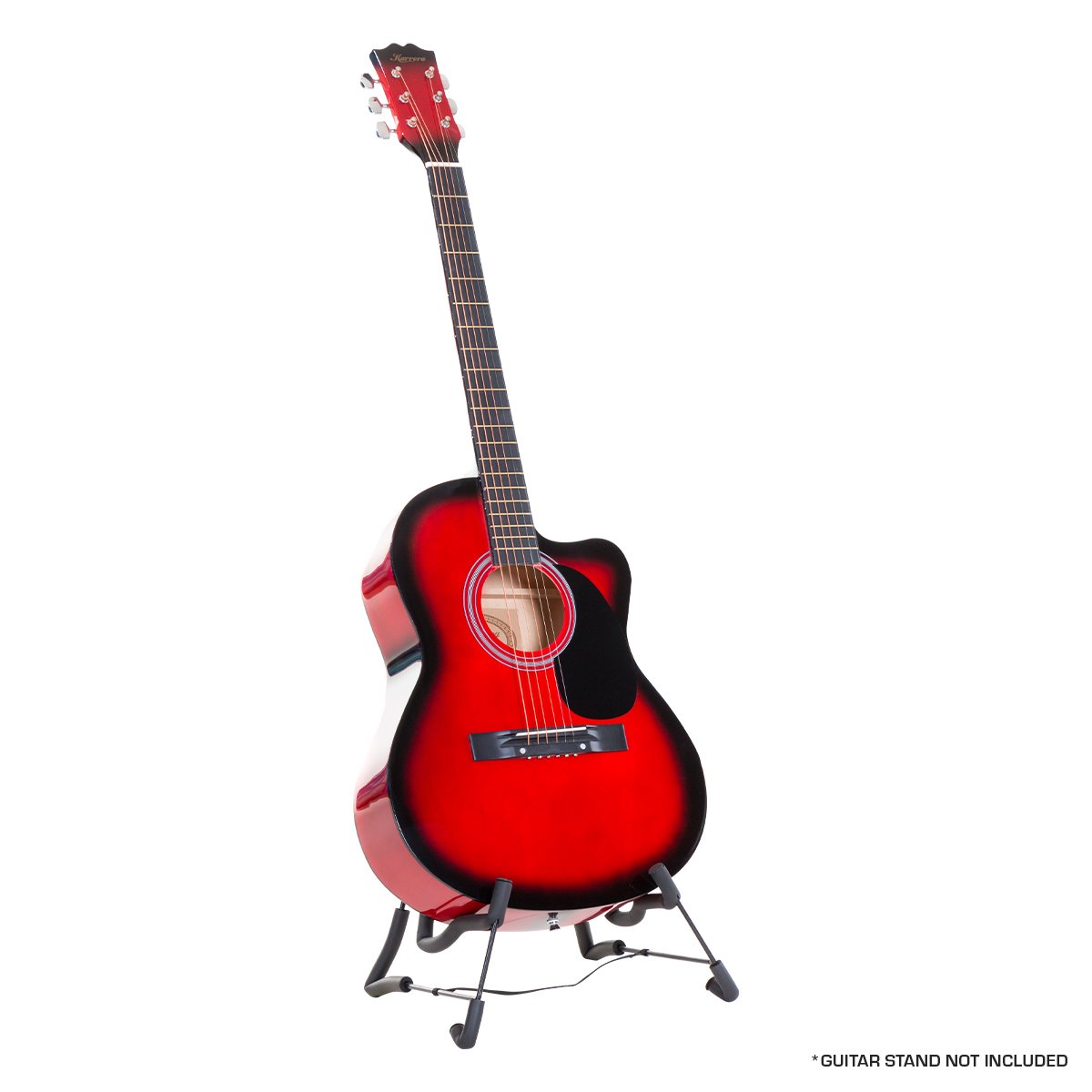 Karrera Acoustic Cutaway 40in Guitar - Red