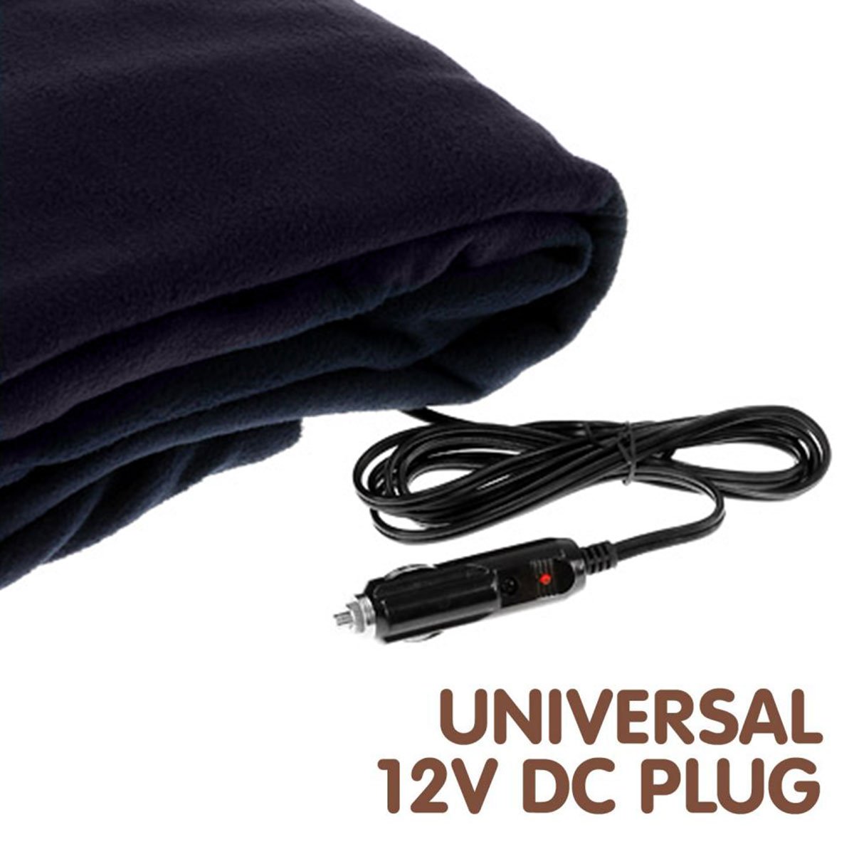 Laura Hill Heated Electric Car Blanket 150x110cm 12v - Blue