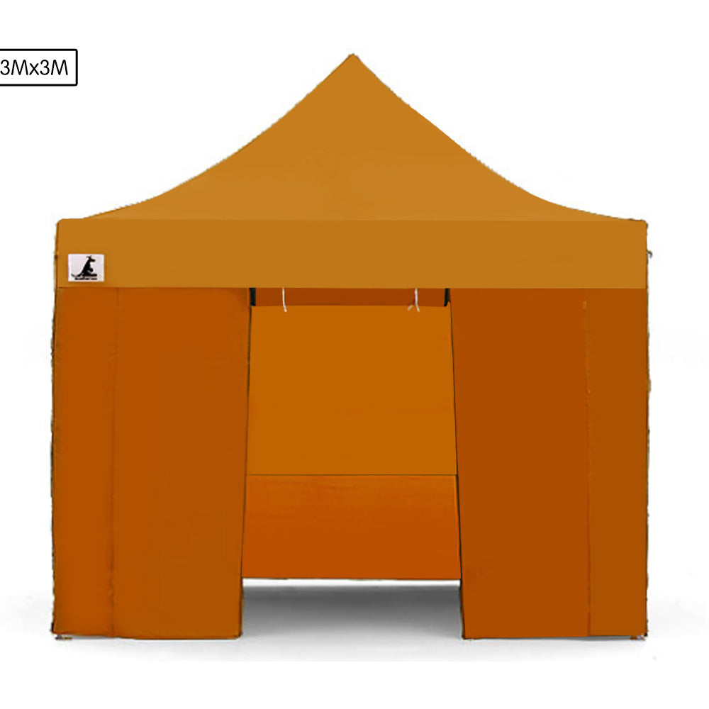 Wallaroo Gazebo Tent Marquee 3x3 PopUp Outdoor  - Orange