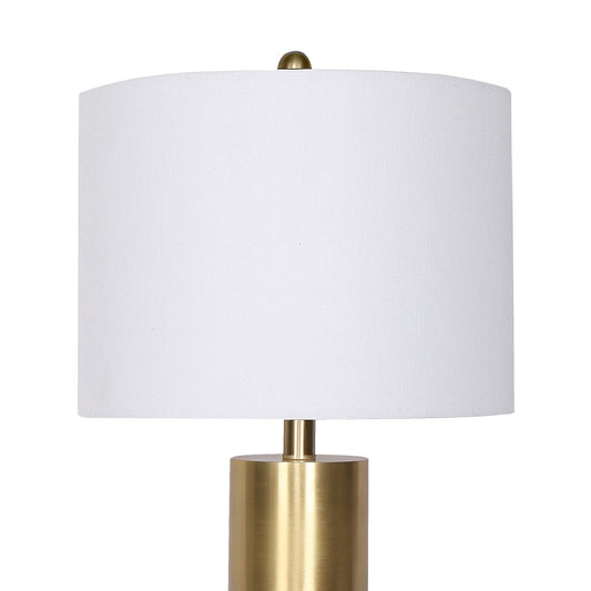 Sarantino Metal And Marble Table Lamp - White