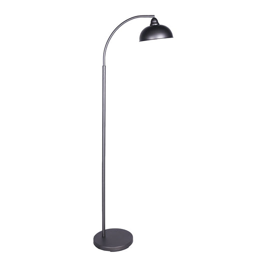 Sarantino Dark Grey Floor Lamp Industrial Chic Adjustable Angle