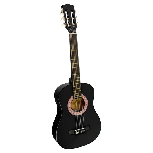 Karrera 34in Acoustic Children Wooden Guitar - Black