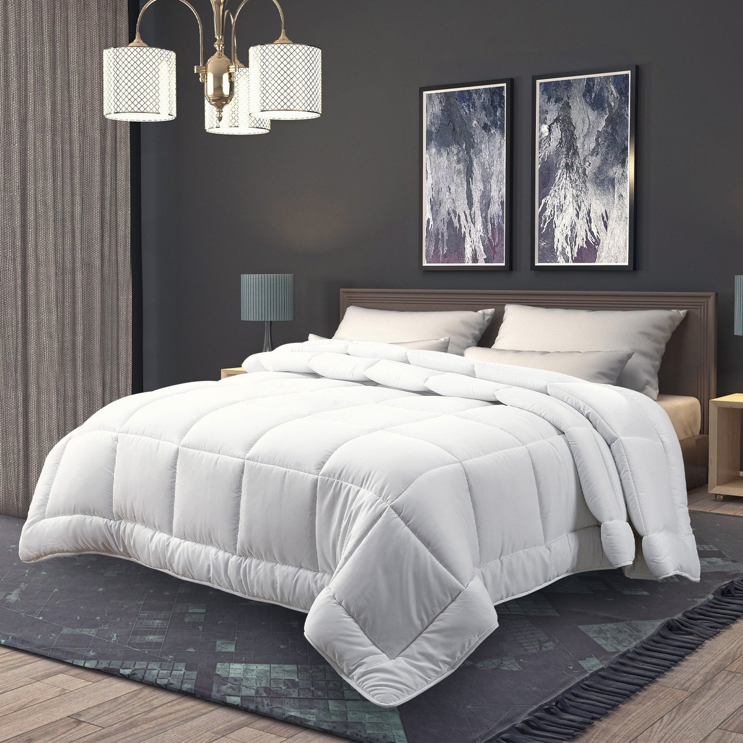 Laura Hill 800GSM Goose Down Feather Comforter Doona - Super King