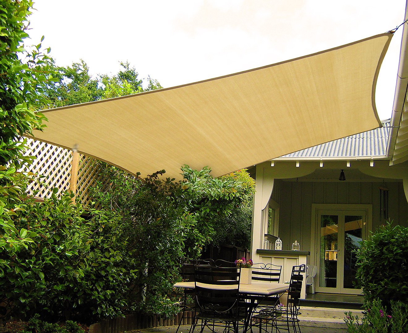 Wallaroo Square Shade Sail 6m x 6m - Sand