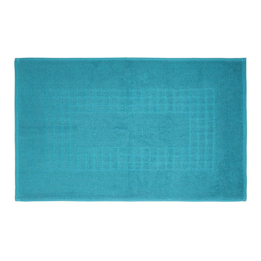 Microfiber Soft Non Slip Bath Mat Check Design (Petrol)