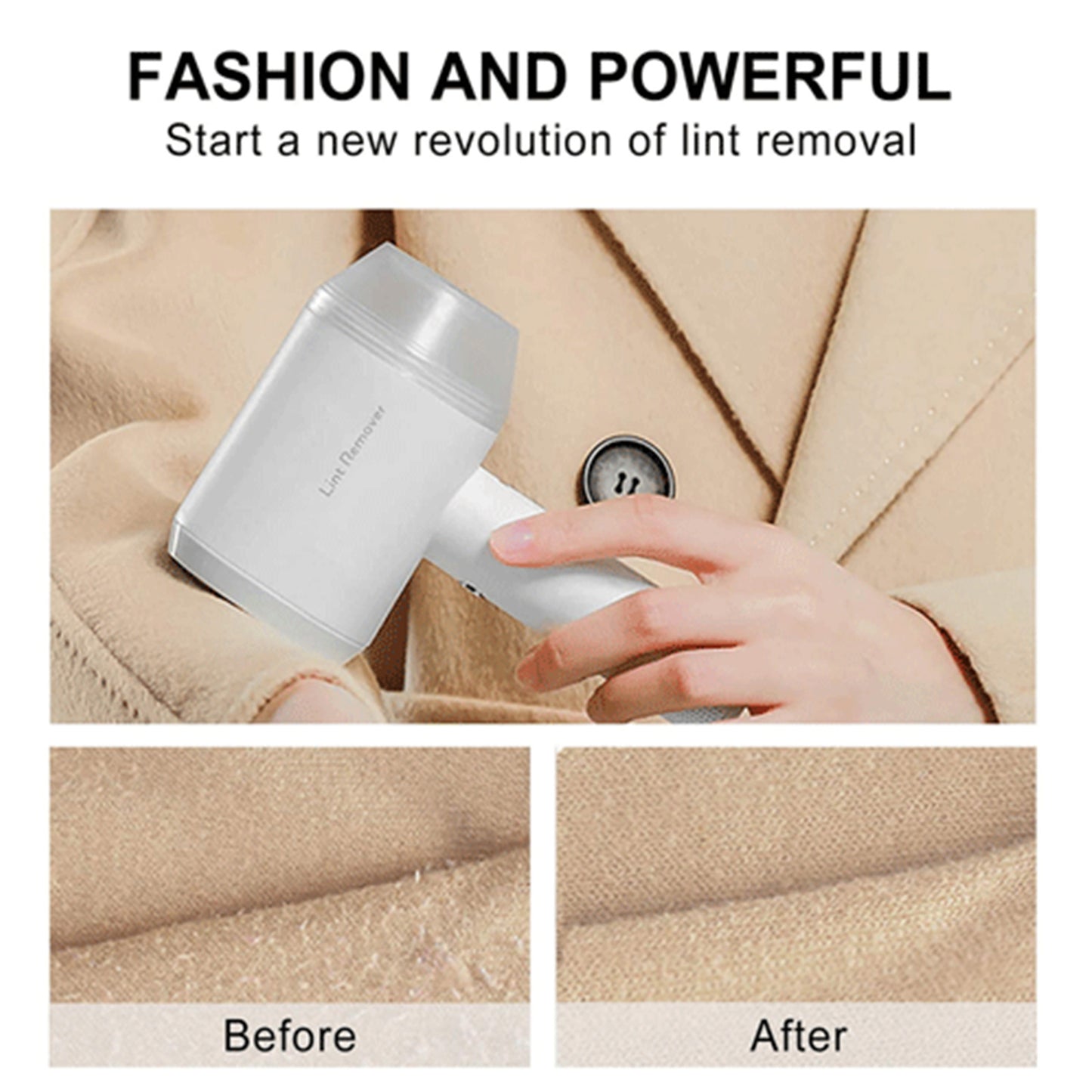 Sansai Electric Lint Remover USB Rechargeable Clothes Fuzz Ball Pilling Fabric Shaver