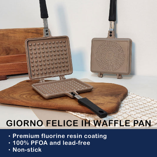 Giorno Felice IH Waffle Maker Pan Non-Stick Double-Sided Detachable Mould Induction