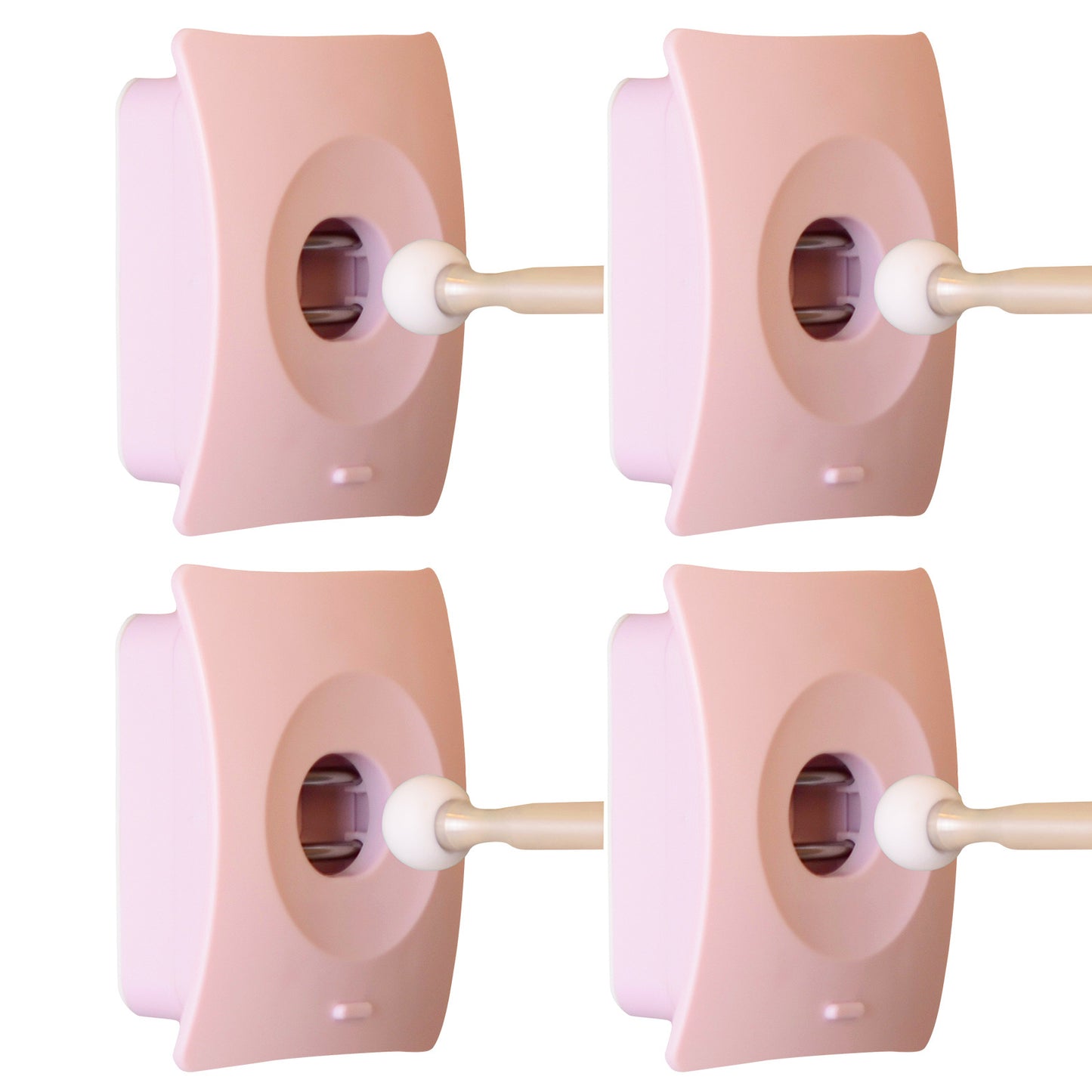 Catchhole 4X Pink Door Stopper Wall Mount Door Stop Adhesive Catch Hole Advanced