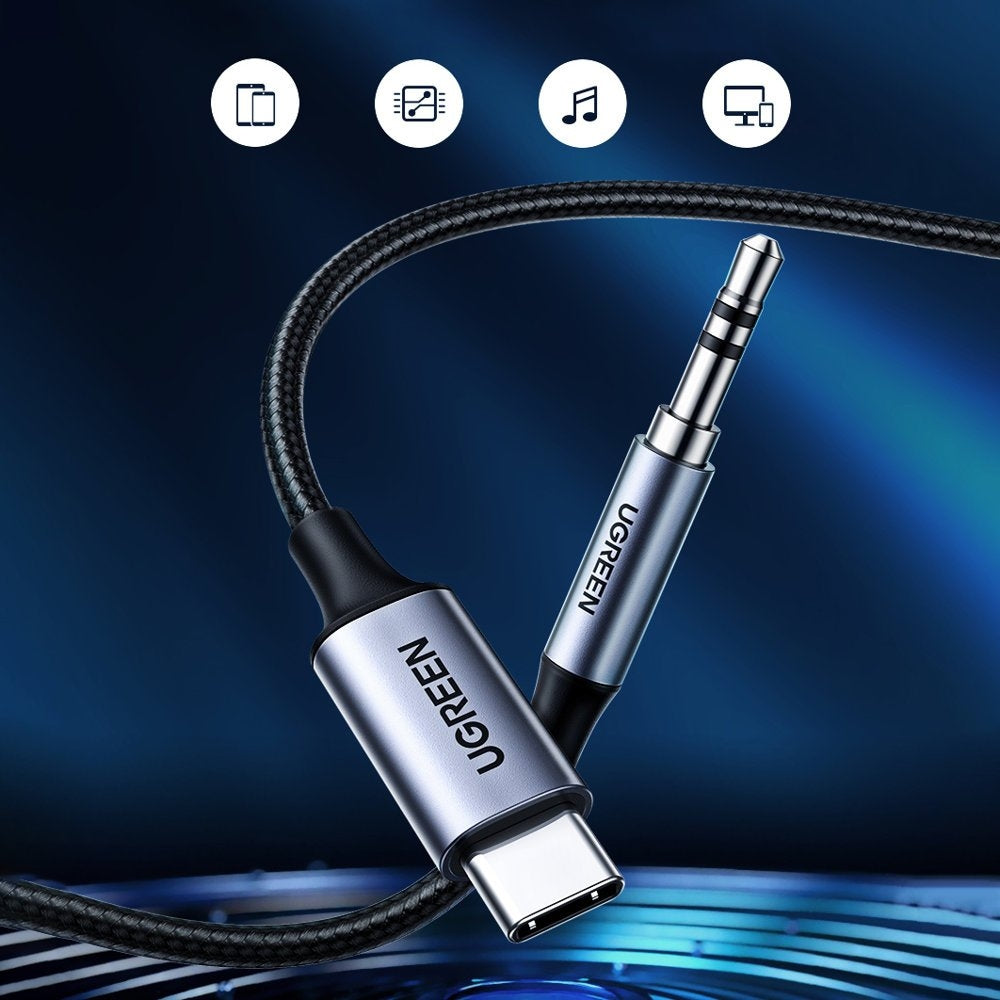 UGREEN 20192 USB-C to 3.5mm Male Audio Cable with Chip 1M