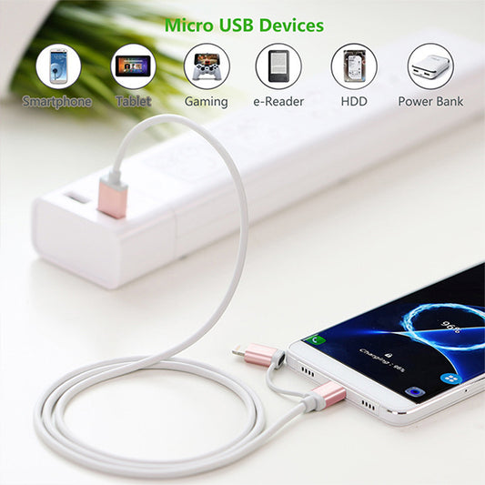 UGREEN Micro-USB to USB Cable with MFI Certified iPhone Adapter 1M (30470)