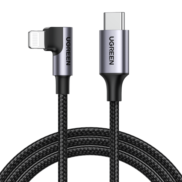 UGREEN 60765 90 Degree USB-C to iPhone 8-pin Cable 2M