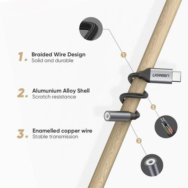 UGREEN 80154 USB-C to 3.5mm Headphone Adapter