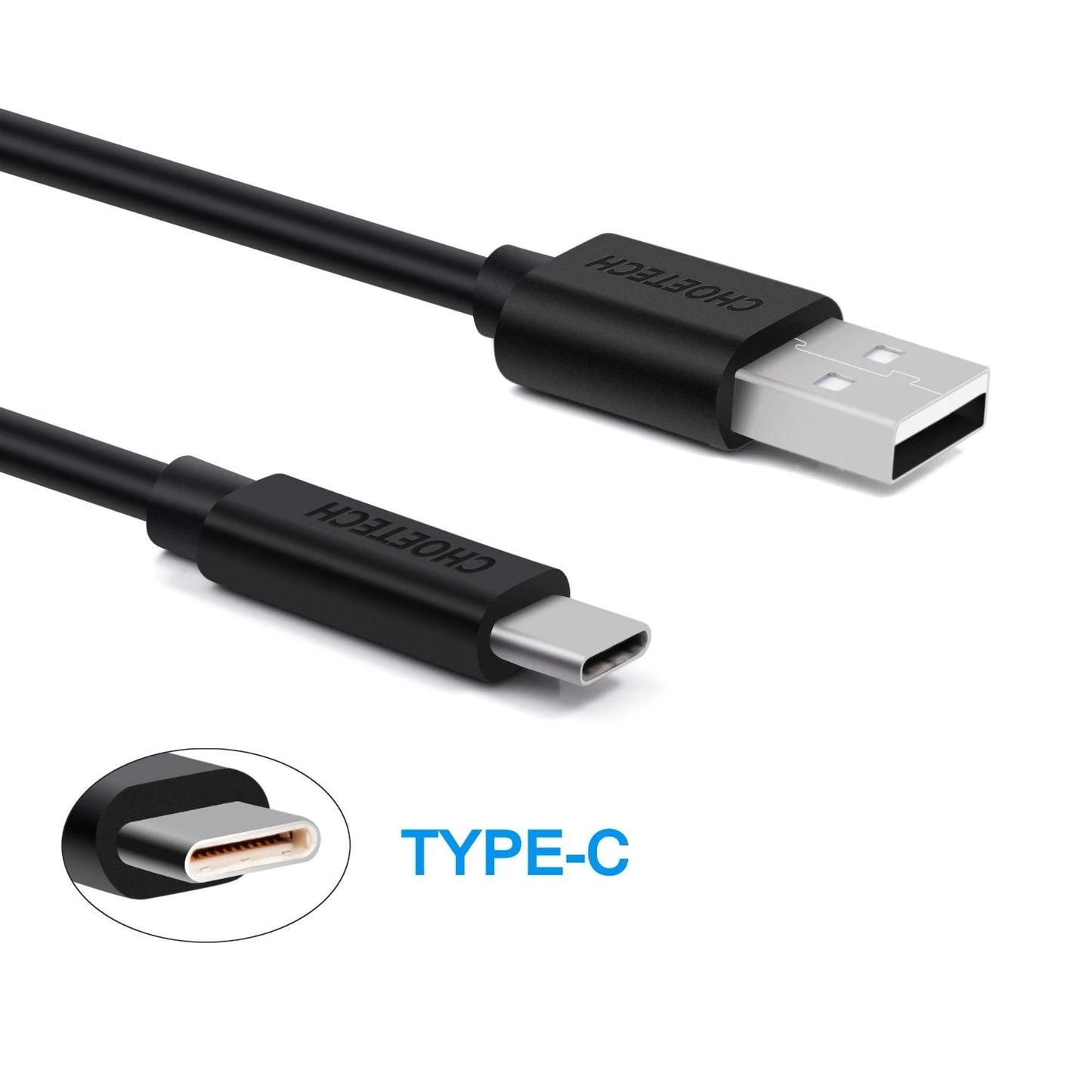 CHOETECH AC0004 USB-A to USB-C Charge & Sync Cable 3M Black