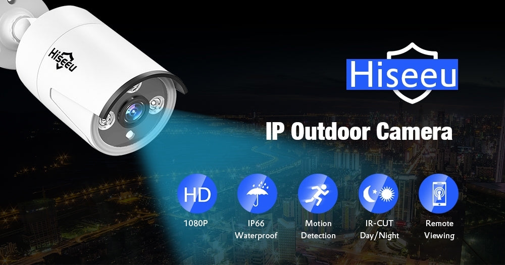 Hiseeu HB624P H.264 4MP PoE IP Camera