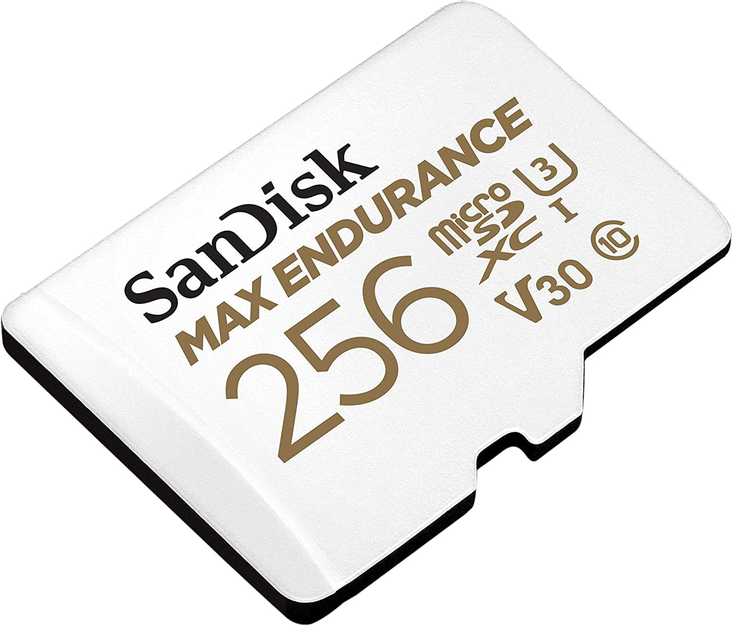 Sandisk Max Endurance Microsdxc Card SQQVR 256G (120 000 HRS) UHS-I C10 U3 V30 100MB/S R 40MB/S W SD Adaptor SDSQQVR-256G-GN6IA