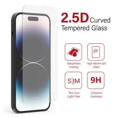Tempered Glass Screen Protector For iPhone 15 Plus / 15 Pro Max