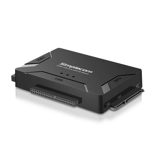 Simplecom SA492 USB 3.0 to 2.5", 3.5", 5.25" SATA IDE Adapter with Power Supply