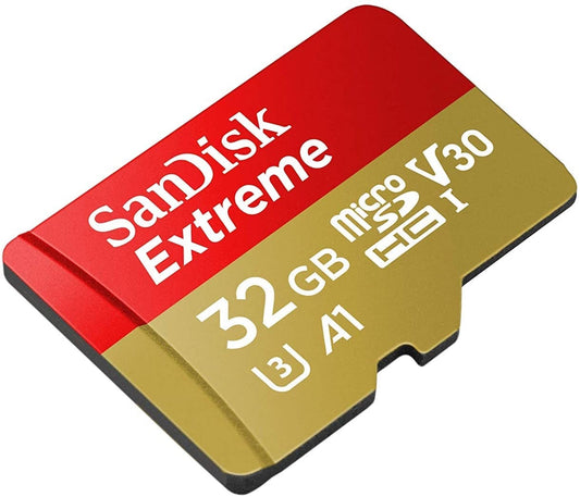 SANDISK SDSQXAF-032G-GN6MN 32GB MICRO SDHC EXTREME A1 V30, UHS-I/ U3, 100MB/s ,NO  SD ADAPTER