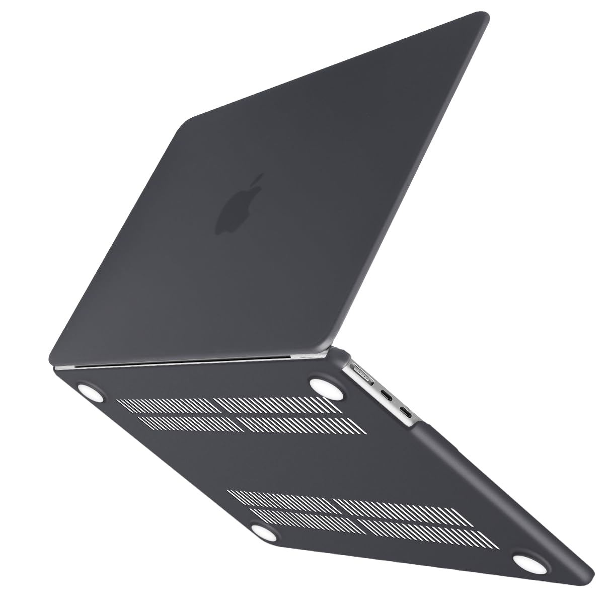 15 inch Air 2023 MacBook Air Matte Case  A2941 M2 Chip Hard Shell Case Keyboard Cover Black