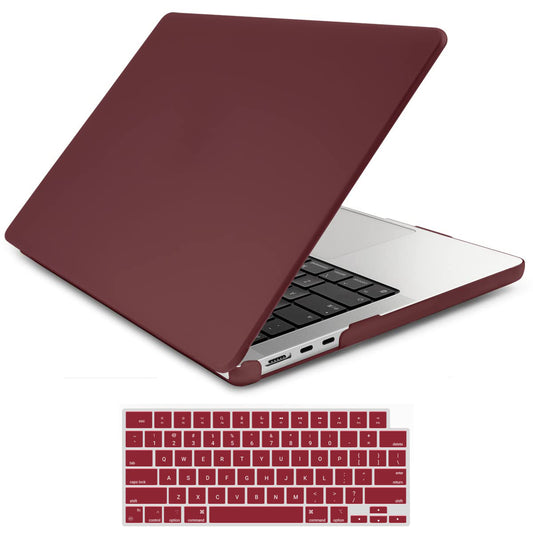 Suitable for 2023 2022 MacBook Air 13 inch case M2 Model A2681 Hard Shell Case Keyboard Cover Wine Red