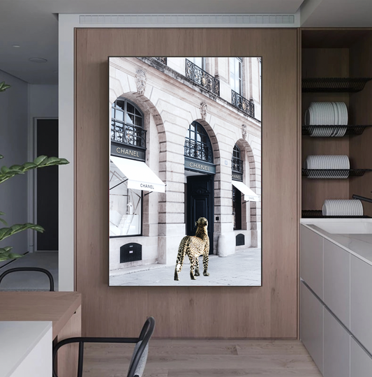 Interior Ave - Catwalk - 90cm x 60cm White Framed Artwork