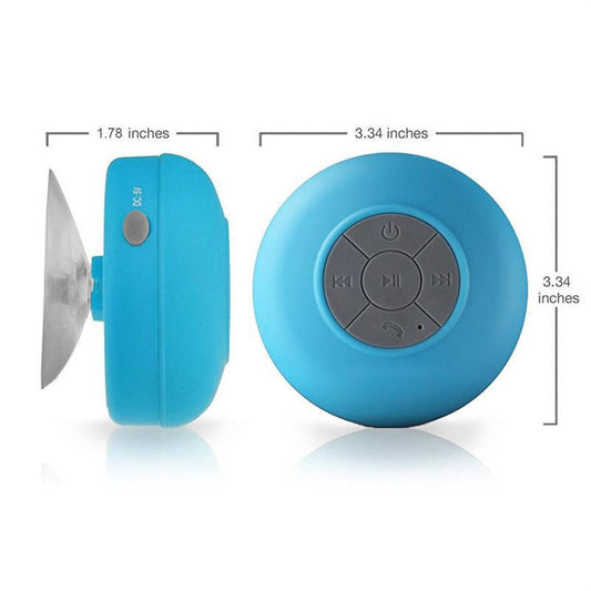 Mobax Mini Portable Large Suction Cup Bluetooth Speaker Stereo Music Outdoor Red