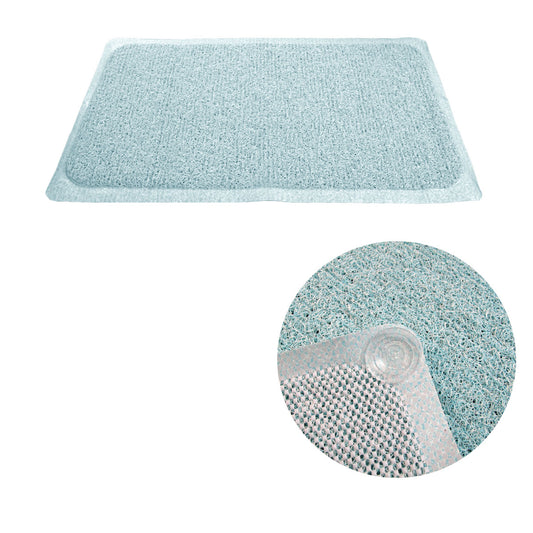 Loofah Shower Mat Blue