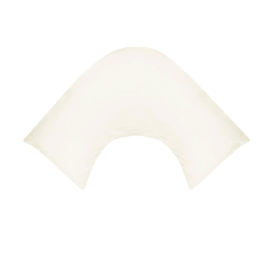 280TC Polyester Cotton V Shape Pillowcase Ivory