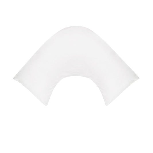 280TC Polyester Cotton V Shape Pillowcase White