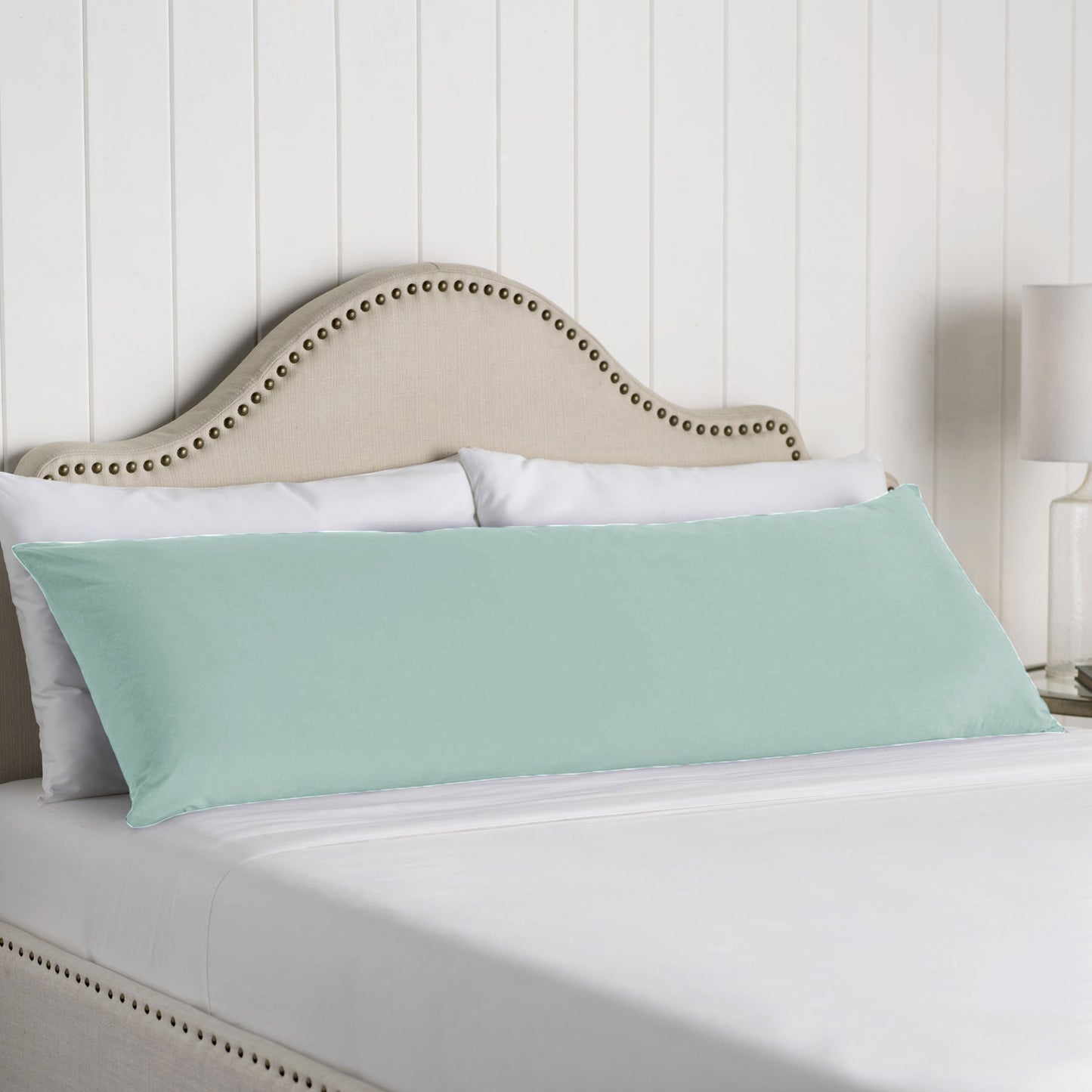 Artex 100% Cotton Body Pillowcase Ice Blue