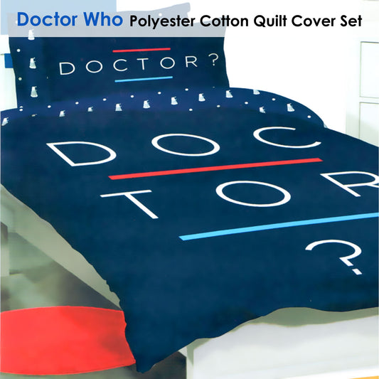 Doctor Who Quilt Cover Set Double