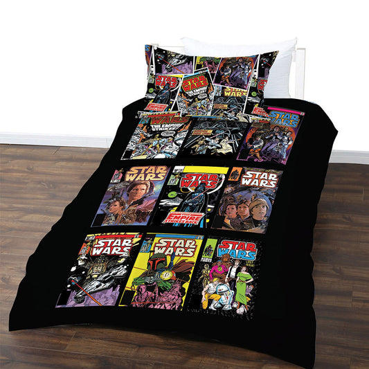 Star Wars Comics Quilt Cover Set Single