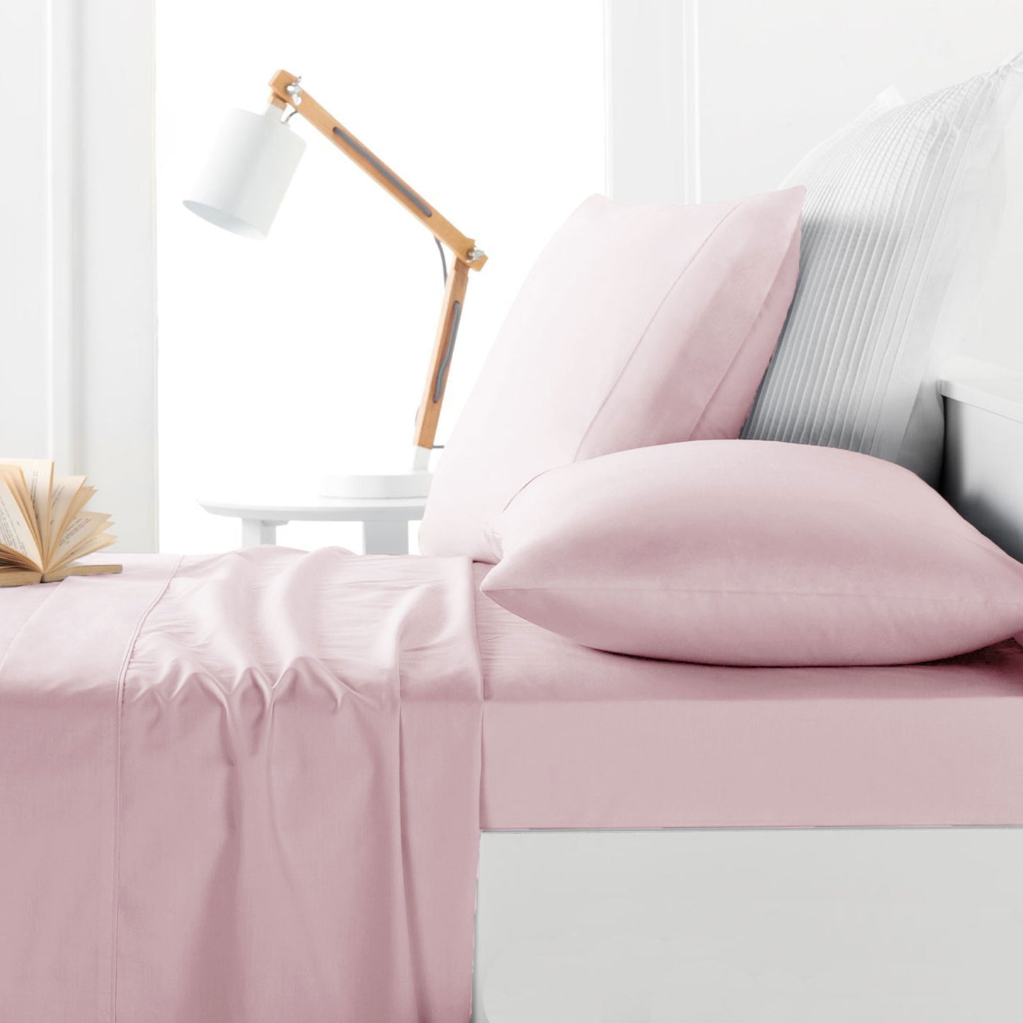 Belmondo 225TC Sheet Set Blush - Single